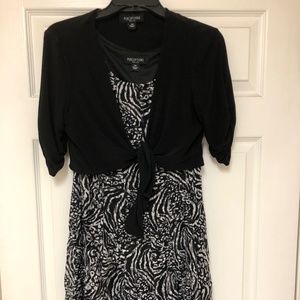 Black and White Petite Dress